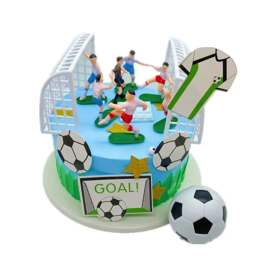 14 Piece Soccer Cake Topper Ctt032