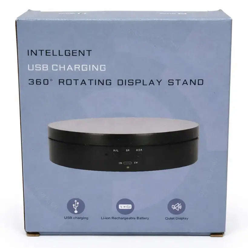 360° Electric Display Turntable –(B/W) Rotating Base For Product & Cake Display | | Moq: 5 Pieces