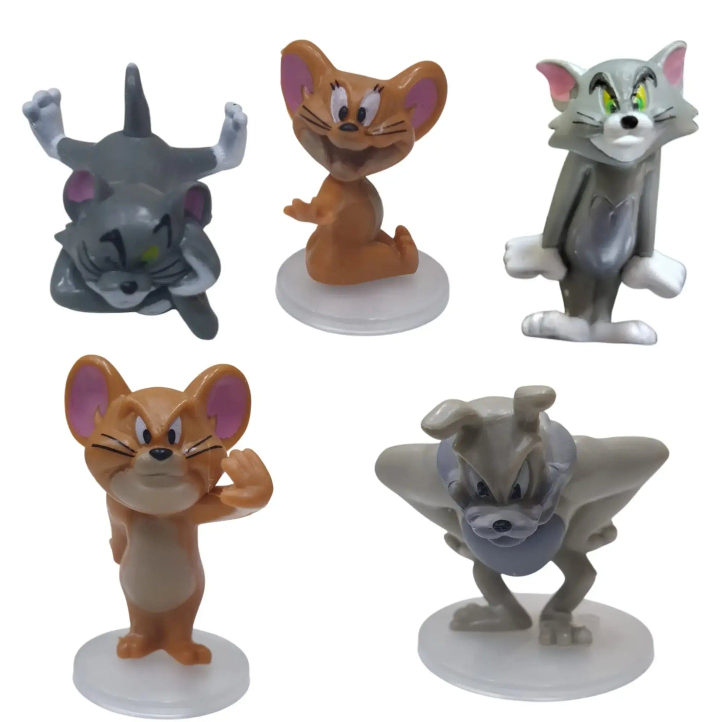 5 In 1 Tom Jerry Cake Topper Set – Cartoon Characters For Kids’ Cakes Ctt043 Moq 5 Sets