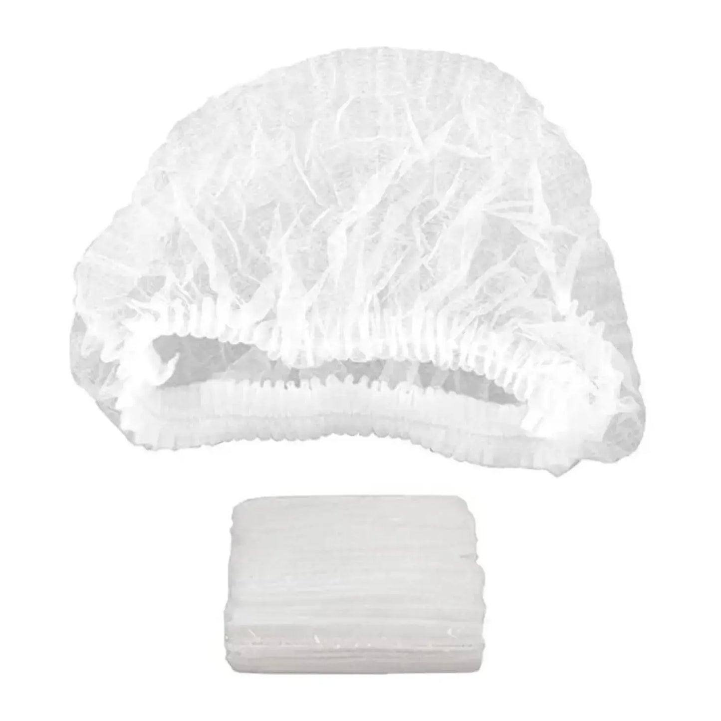 White Hairnet For Cooking And Baking (80-Piece Packet)