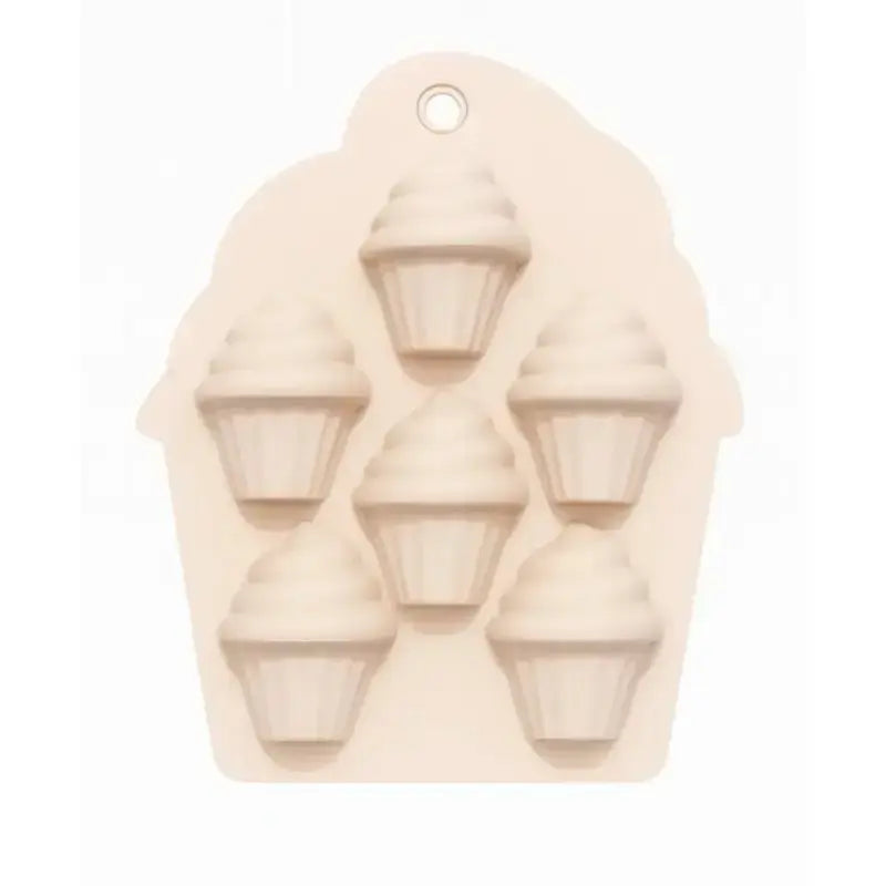 Silicone Chocolate Mold – 6 Cavity Cupcake Swirl Design Cm223