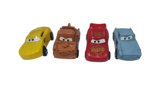 Cartoon Car Toy Topper Set – 4 Mini Racing Characters Ctt047 Moq 10 Sets