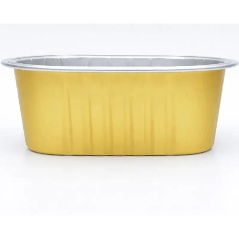 150Ml Square Foil Container With Lid 100 Pieces Pack – Golden Red Black Bake N Serve Cups Cl086