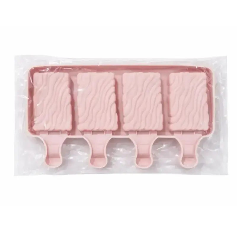 Wave Texture Popsicle Silicone Mold – 4 Cavity Ice Cream Mold Cm246