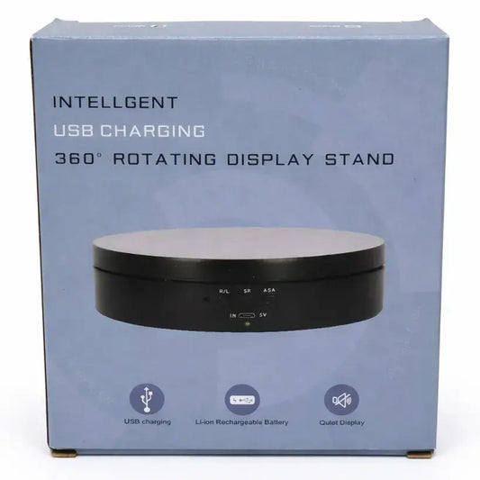 360° Electric Display Turntable –(B/W) Rotating Base For Product & Cake Display | | Moq: 5 Pieces