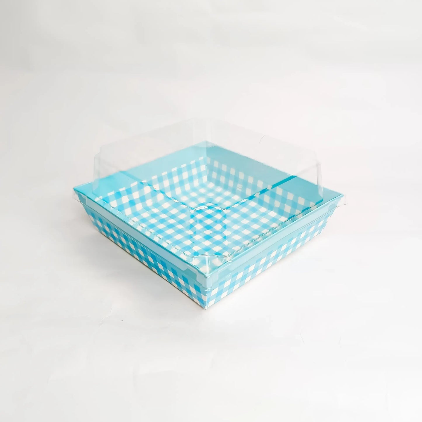 2603 11 Multicolour Square Loaf Liners With Clear Lids – Pack Of 50 Cl024 Ets