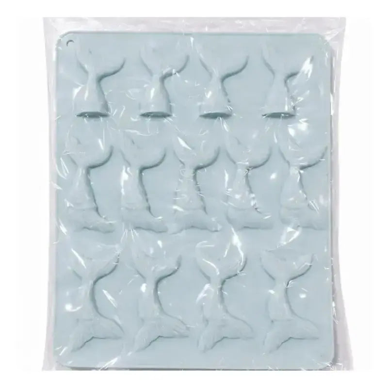 Mermaid Tail Silicone Chocolate Mold – 15 Cavity Blue Mold Cm240