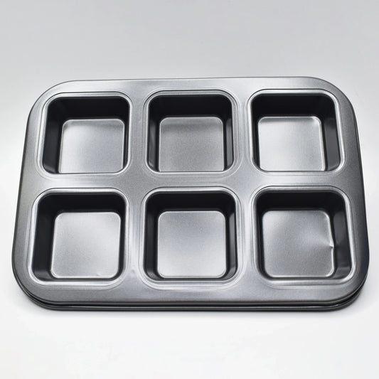 6 In 1 Square Muffin Cupcake Baking Tray