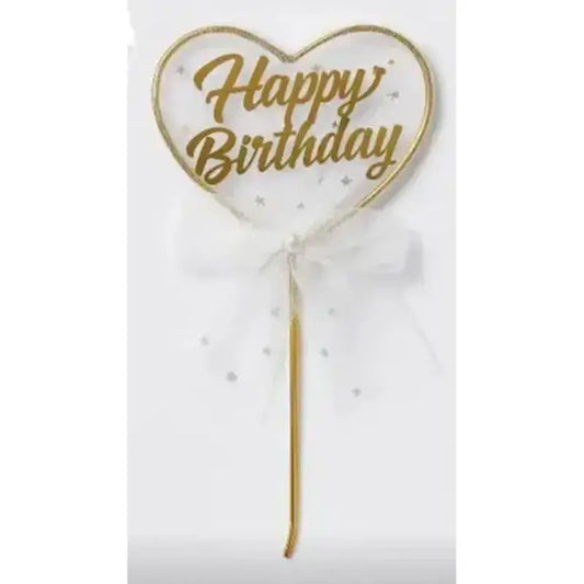 Fancy Net Happy Birthday Cake Topper B Tpr119
