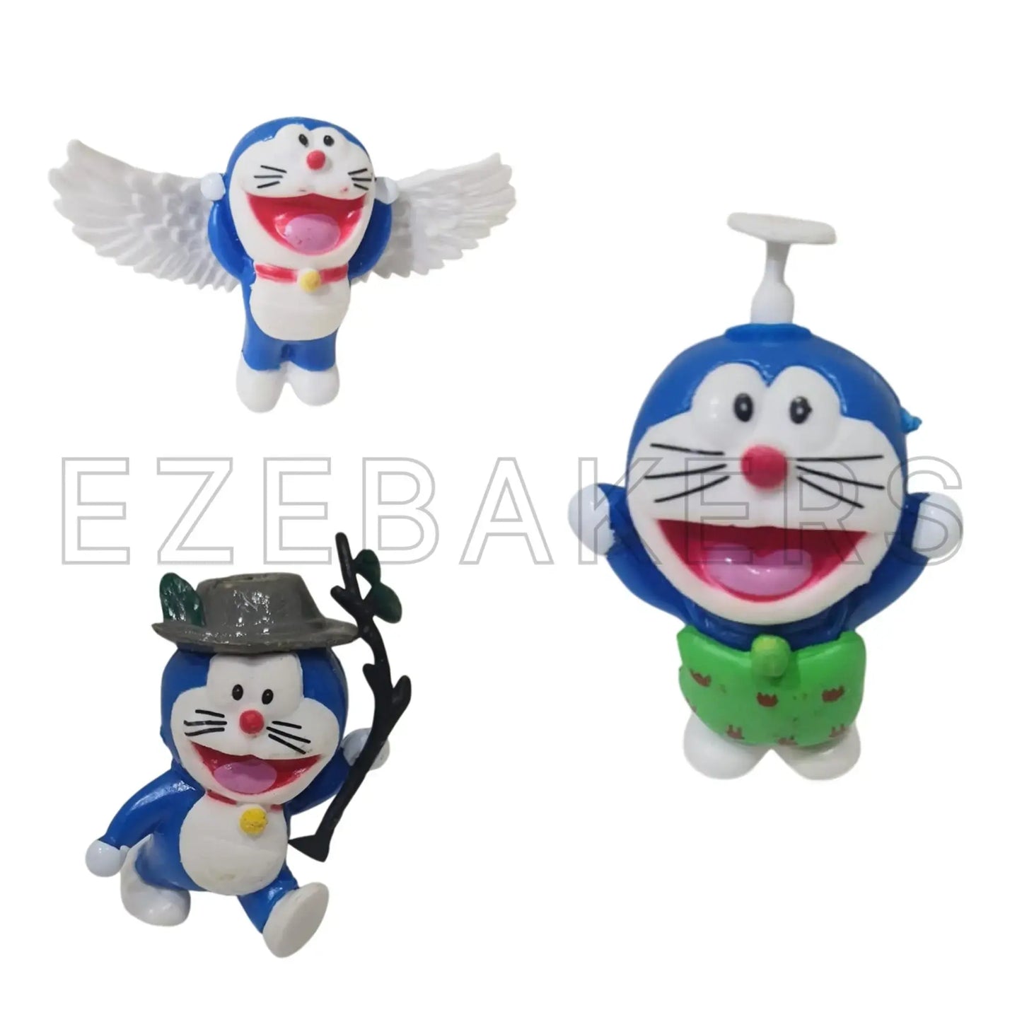6 In 1 Doraemon Toy Set – Cartoon Cake Toppers For Kids Cakes Ctt039