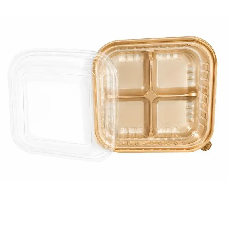 Cl106 4 Cavity Plastic Dessert Container With Lid –