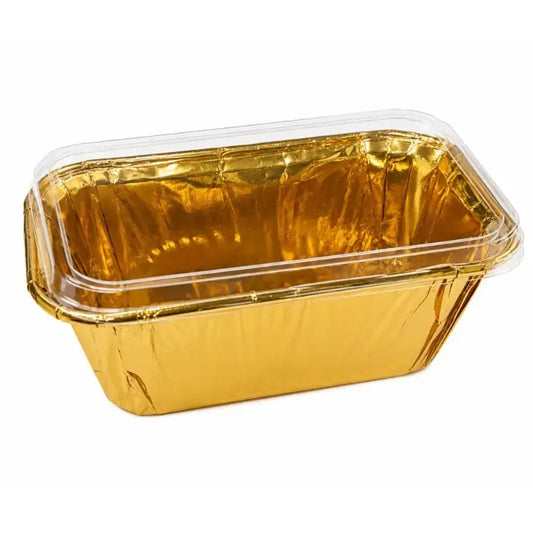 Cl022 Premium Golden Paper Baking Cups With Lids – Round Square Rectangle Shapes Pack Of 50 Ets