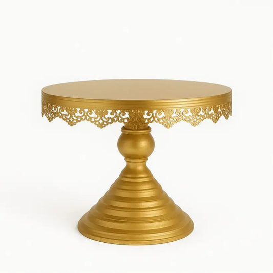 Detachable Metal Gold Cake Stand – Reusable Decorative Display Stand