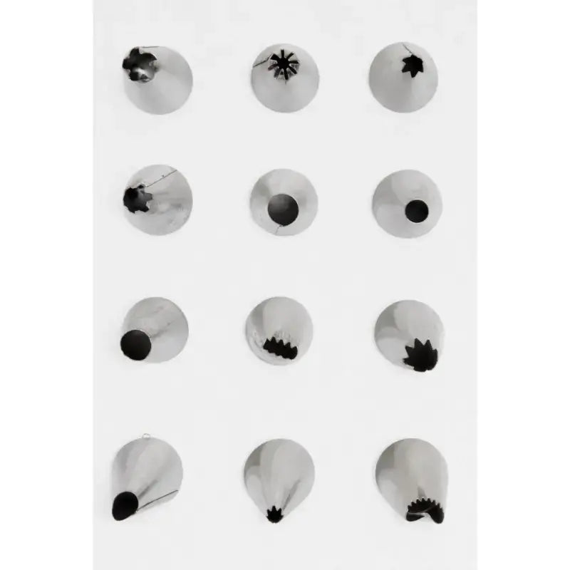 12 In 1 Stainless Steel Piping Nozzle Set For Cake Decorating | | Moq: 12 Pieces