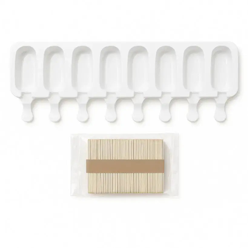 Silicone Popsicle Ice Cream Mold – 7 Cavity Mini Design With Sticks Cm225