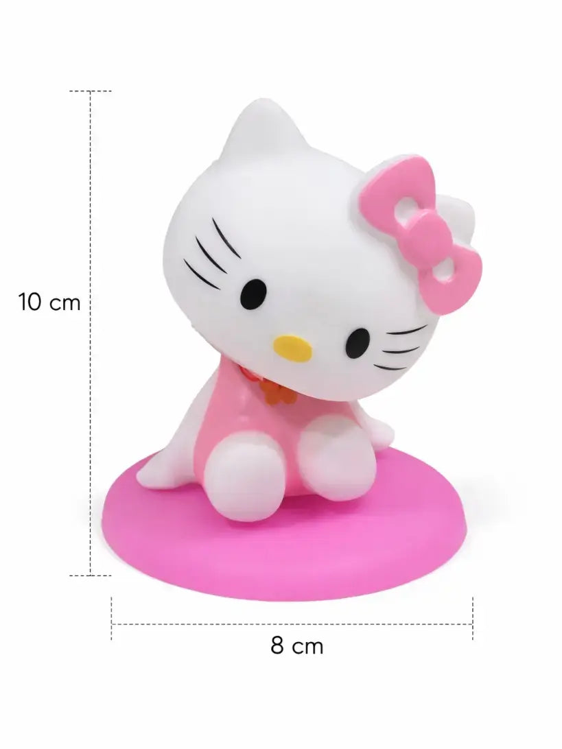 Hello Kitty Bobble Head Cake Topper – Spring Neck Moving Figurine Soft Rubber Ctt067
