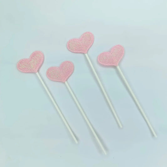 4 Piece Heart Cake Topper