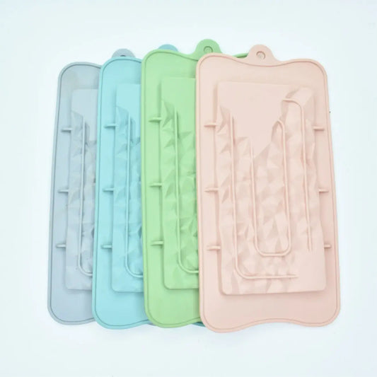 Silicone Melting Chocolate Bar Mold – Diamond Cut Design Cm141