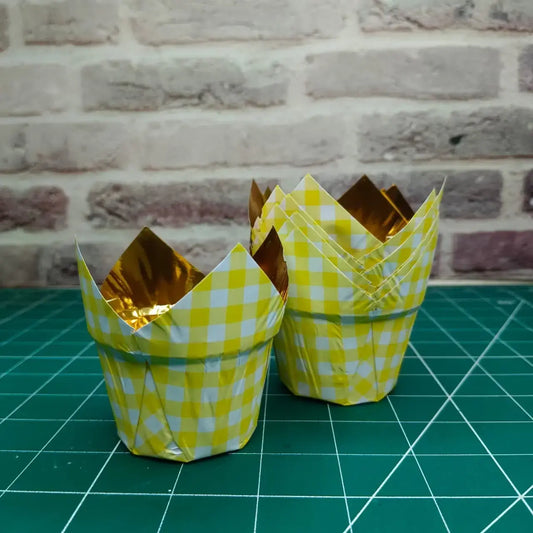 Tulip Baking Cups For Muffin Pack Of 50 Yellow Ets Cl035 C