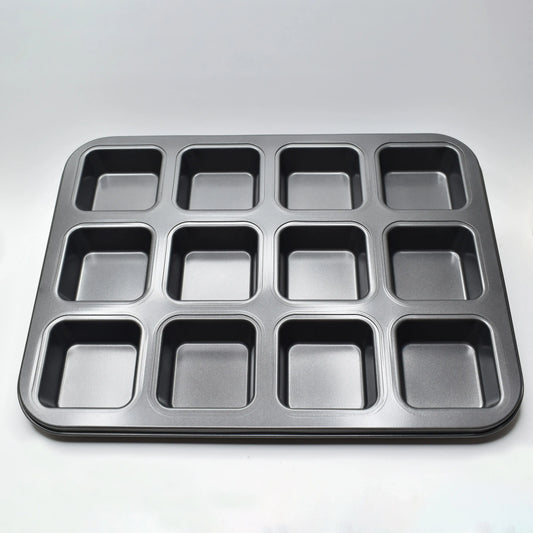 12 In 1 Square Muffin Cupcake Baking Tray
