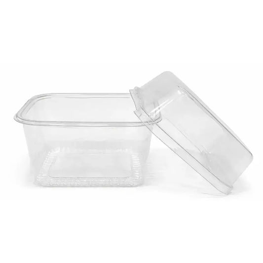 3 Inch Square Pvc Container With Lid 50 Pieces Pack – Clear Mini Food Box Cl090