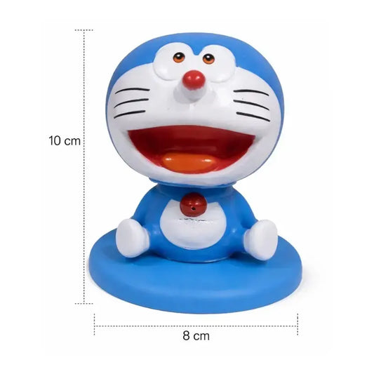 Doraemon Bobble Head Cake Topper – Spring Neck Moving Figurine Soft Rubber Ctt063