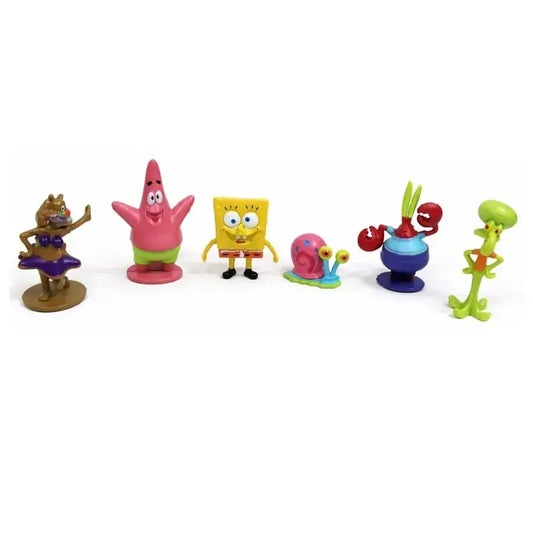 Spongebob Squarepants Cartoon Cake Toppers – Pvc Mini Figures Ctt059 Ets