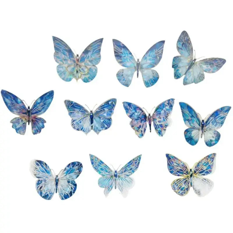 Multicolour Butterfly Cake Topper 10 Piece Packet Moq 10 Packets Tpr124