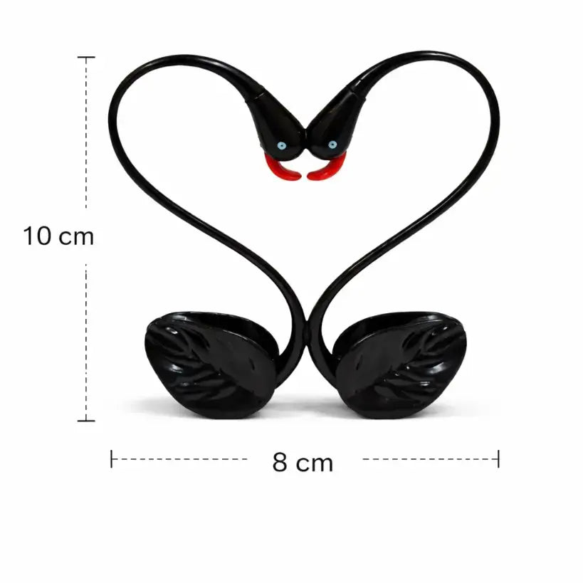 Swan Couple Cake Topper – Romantic Heart Swan Decoration Plastic Ctt050