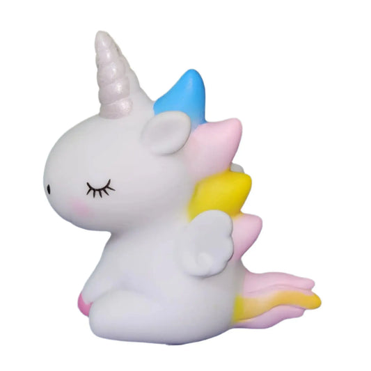 Small Cute White Unicorn Cake Toy Topper Ctt031