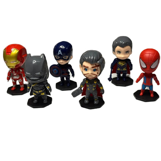 6 In 1 Superheroes Toy Topper Ctt006
