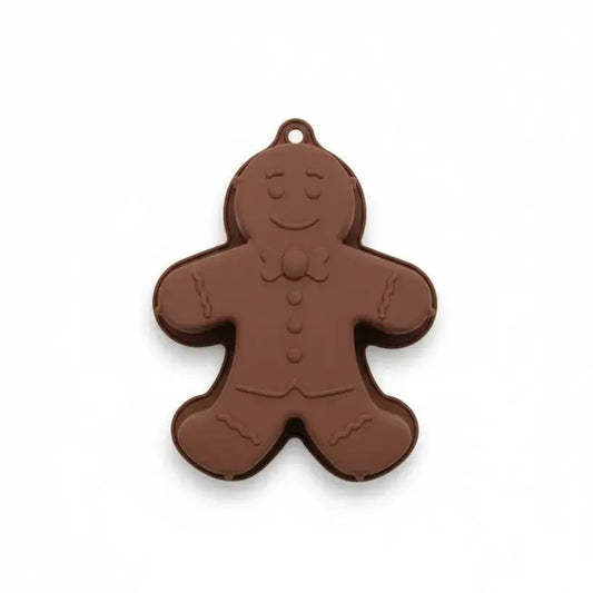 Large Silicone Gingerbread Man Cake Mold – Cm235 Single Cavity Baking Pan