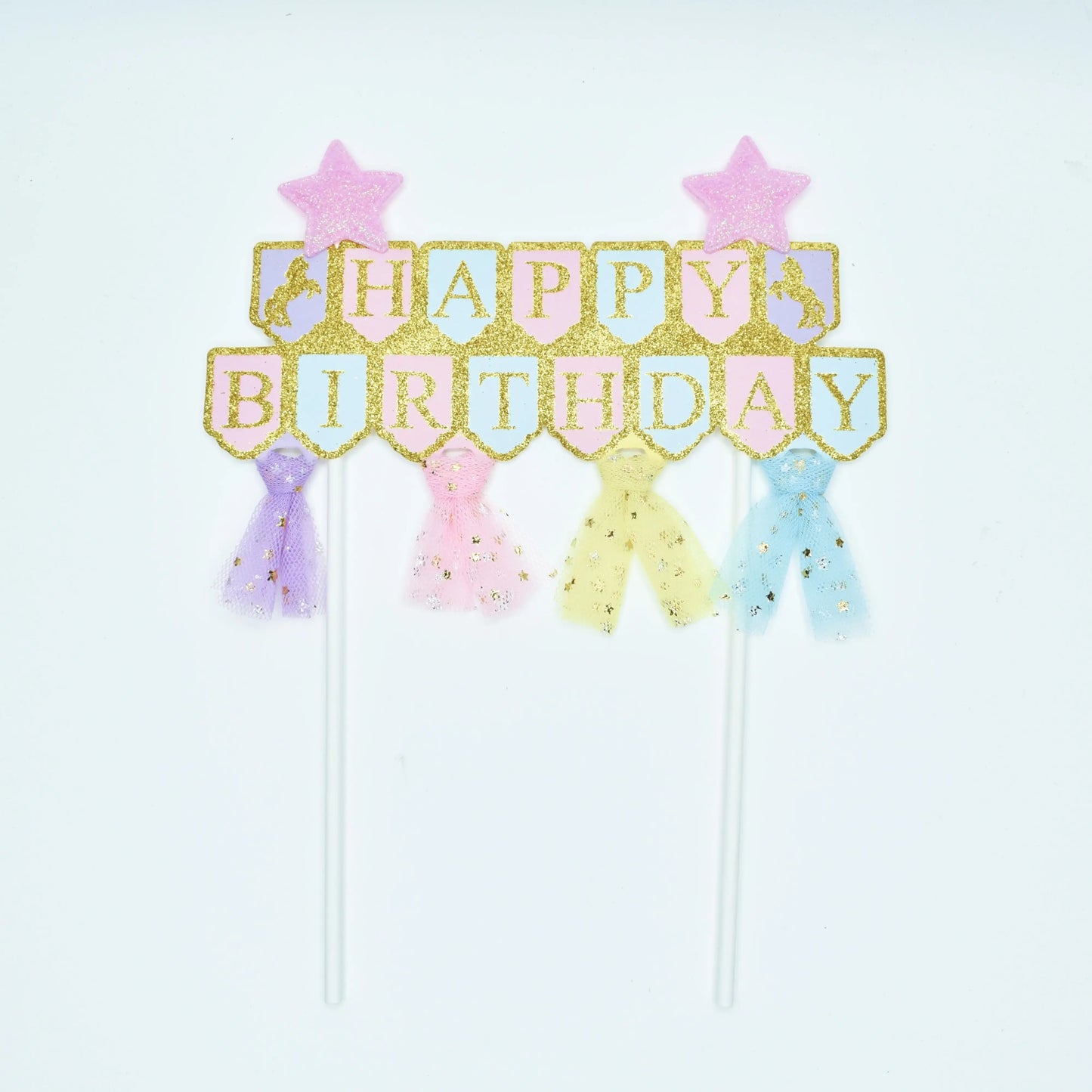 Happy Birthday Flag Cake Topper Tpr162