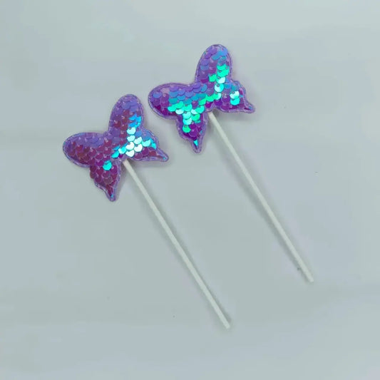 Multicolour 2 Piece Butterfly Cake Topper 1 Tpr196