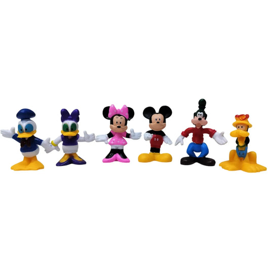 6 In 1 Mickey Mouse And Friends Cake Toy Topper – Cartoon Character Set For Kids’ Cakes Ctt040