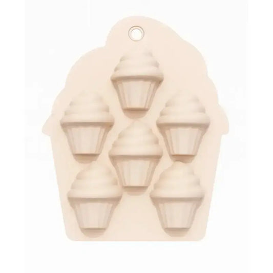 Silicone Chocolate Mold – 6 Cavity Cupcake Swirl Design Cm223